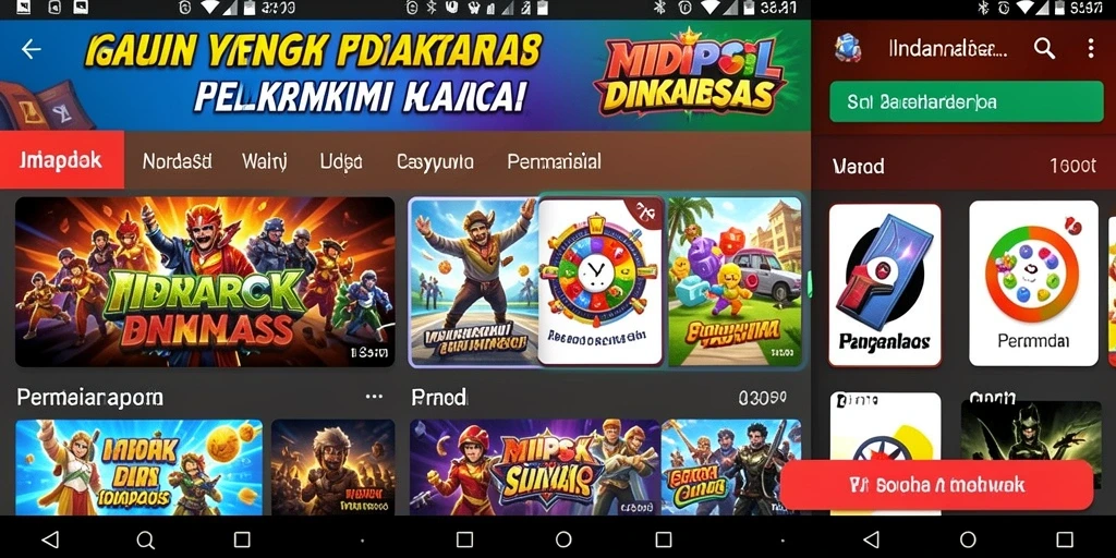 Tampilan awal aplikasi 070SLOT yang menarik.