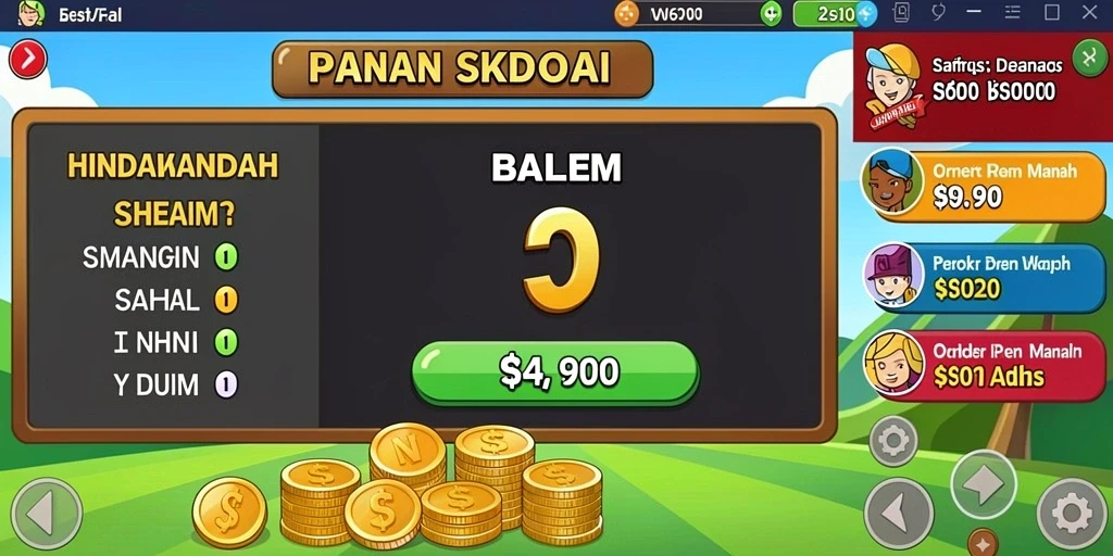 Tangkapan layar yang menunjukkan aksi seru dalam game.
