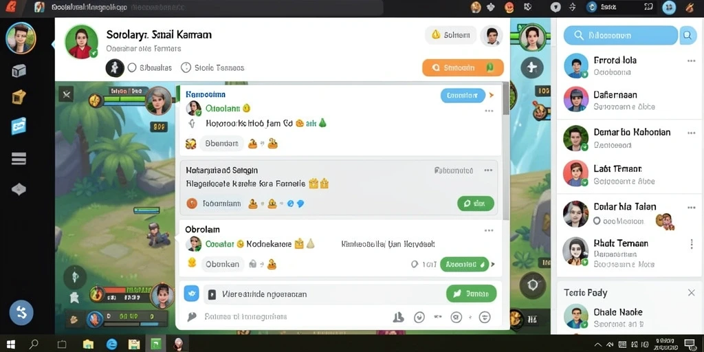 Screenshot menunjukkan karakter utama dalam aksi.