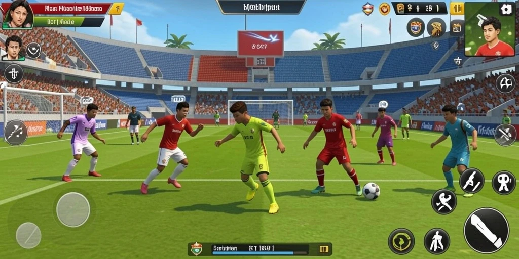 Screenshot menampilkan karakter utama dalam pertempuran sengit.