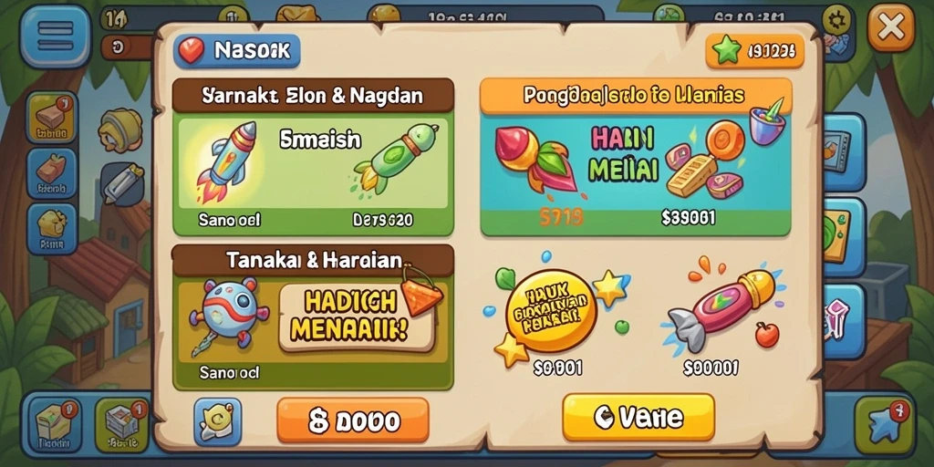 Tampilan utama SONTOGEL yang menarik dan penuh warna.